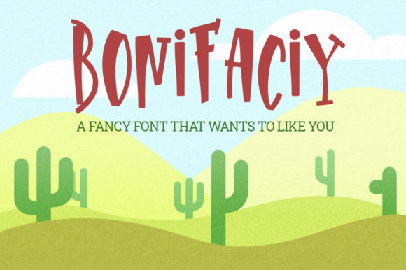 Bonifaciy: A Quirky Display Font for Creative Branding