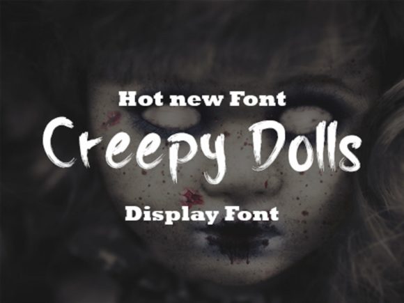 Creepy Dolls Font for Spooky Web Design