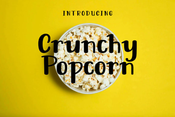 Crunchy Popcorn Display Font Review
