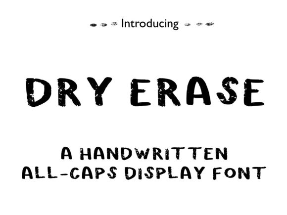 Dry Erase Font for Bold Branding Projects