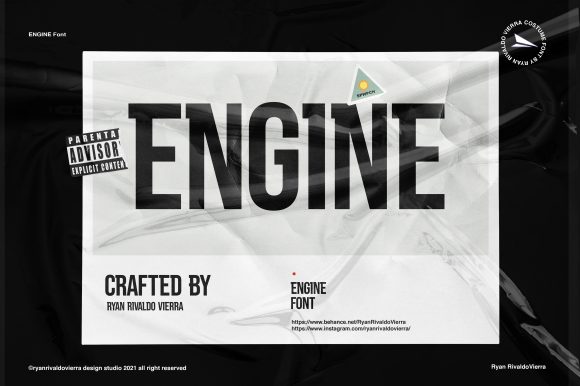 Engine Font for Web Design Projects