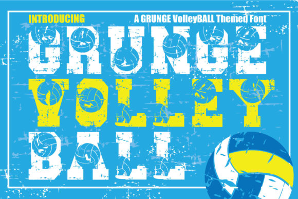 Grunge Volleyball Font Review for Bold Branding