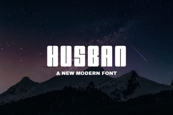 Husban: A Bold Display Font for Modern Editorial Design