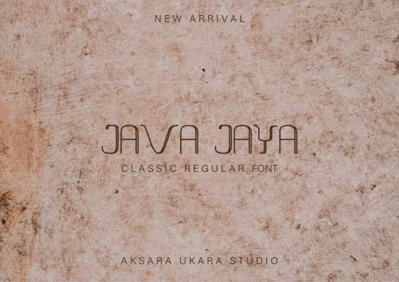 Java Jaya: A Japanese-Inspired Display Font for Creative Projects