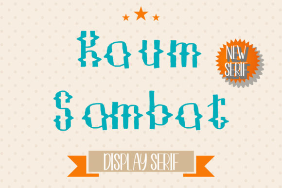 Kaum Sambat: A Playful Display Font for Creative Branding