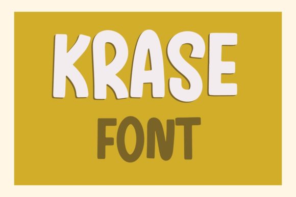 Krase: A Playful Modern Display Font for Creative Projects