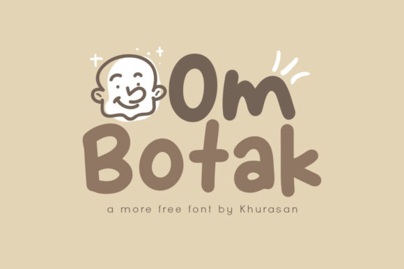 Om Botak: A Modern Display Font for Creative Projects