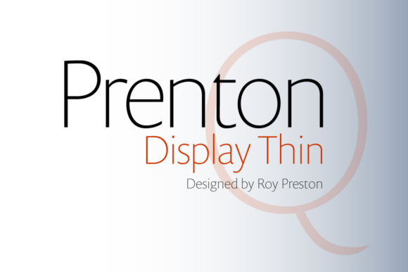 Prenton Display Thin for Modern Branding Projects