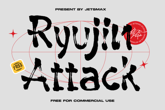 Ryujin Attack: A Bold Display Font for Editorial Projects