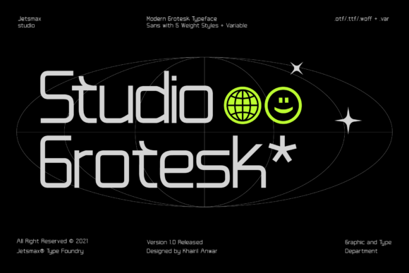 Studio Grotesk: A Modern Display Font for Craft Creations