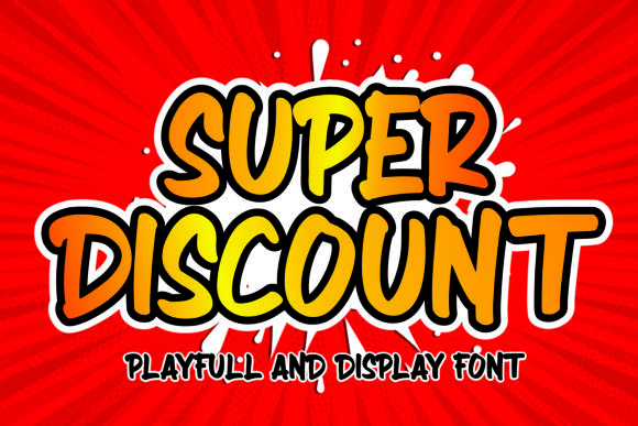 Super Discount: A Bold Display Font for Modern Branding