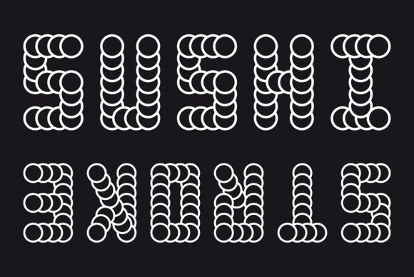 Sushi Stroke: A Playful Font for Handmade Creations