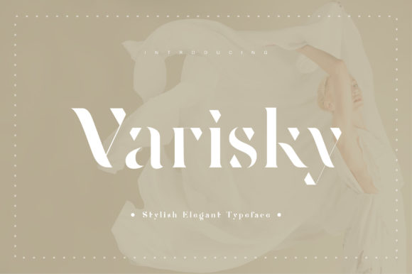 Varisky: A Modern Display Font for Editorial Elegance