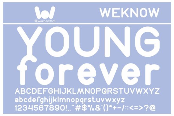 Youthful Typography with Young and Forever