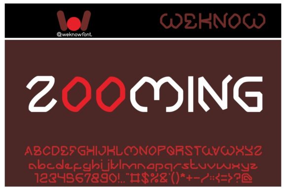 Zooming Font for Professional Branding